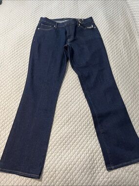 Express Women's Dark Indigo Flare Jeans